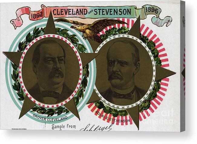 People Acrylic Print featuring the photograph Cigar Box Label,cleveland & Stevenson by Bettmann