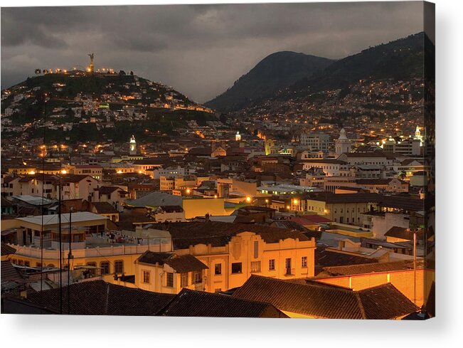 Quito Acrylic Print featuring the photograph Cityscape Quito by Tobntno