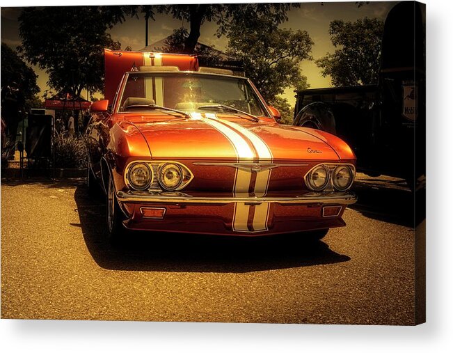 Corvair Acrylic Print featuring the photograph Classic Corvair by Steve Benefiel