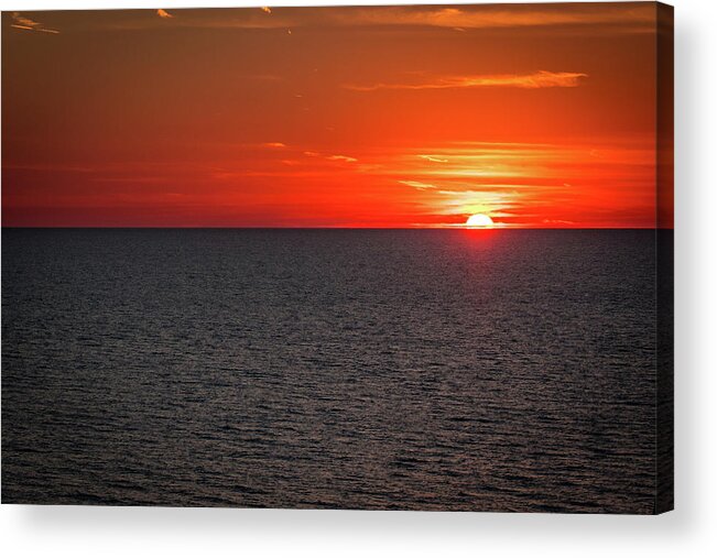 Florida Acrylic Print featuring the photograph Clearwater Sunset by Jeff Phillippi