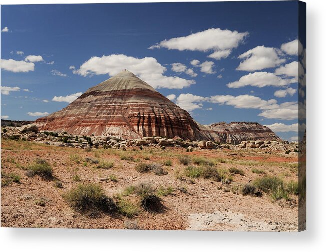 Tranquility Acrylic Print featuring the photograph Colorful Bentonite Hills by David Hogan
