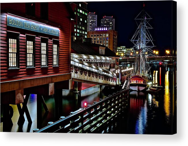 Boston Acrylic Print featuring the photograph Colorful Boston Museum by Frozen in Time Fine Art Photography