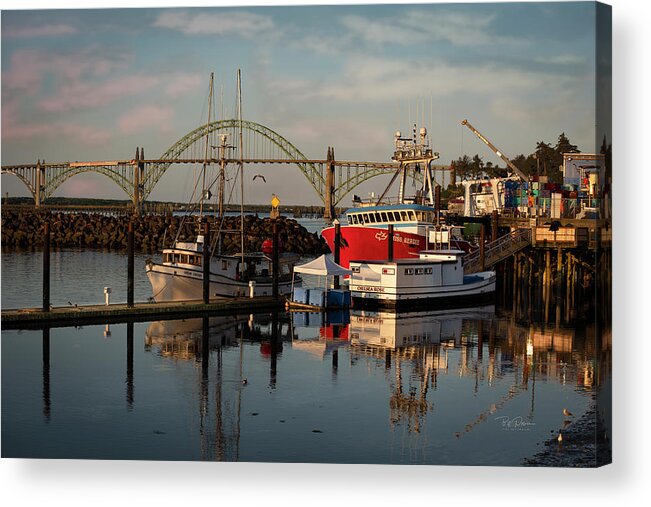 Oregon Acrylic Print featuring the photograph Colorful morning by Bill Posner