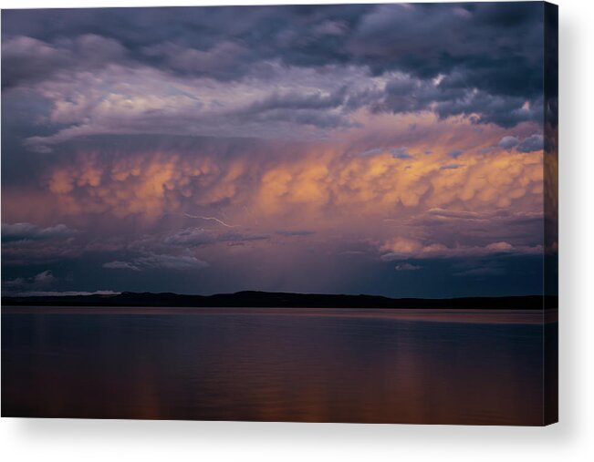 Storm Acrylic Print featuring the photograph Colourful storm by Nicolas Lombard
