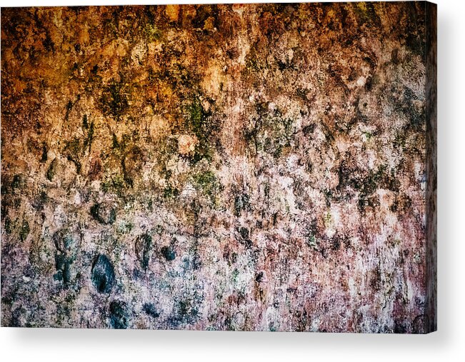 Abstract Acrylic Print featuring the photograph Convent Wall Abstract #2 - Portugal by Stuart Litoff