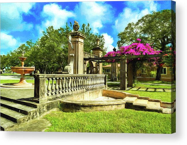 Florida Acrylic Print featuring the photograph Coral Gables Series 0034 by Carlos Diaz