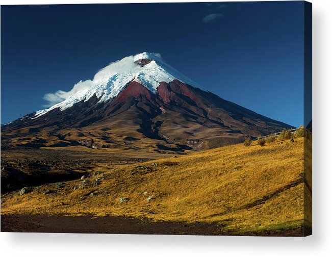 Scenics Acrylic Print featuring the photograph Cotopaxi Volcano, Ecuador by John Coletti