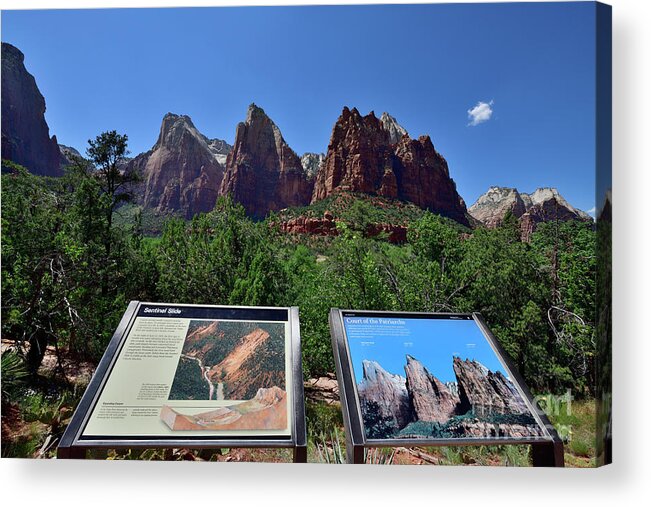 Court Of The Patriarchs Acrylic Print featuring the photograph Court of the Patriarchs by Amazing Action Photo Video