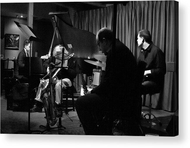 Jazz Acrylic Print featuring the photograph David Friesen Quartet 5 by Lee Santa