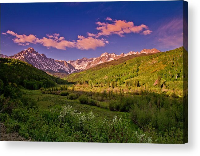 Tranquility Acrylic Print featuring the photograph Dawn In The San Juans by Hlazyj - Susan Humphrey