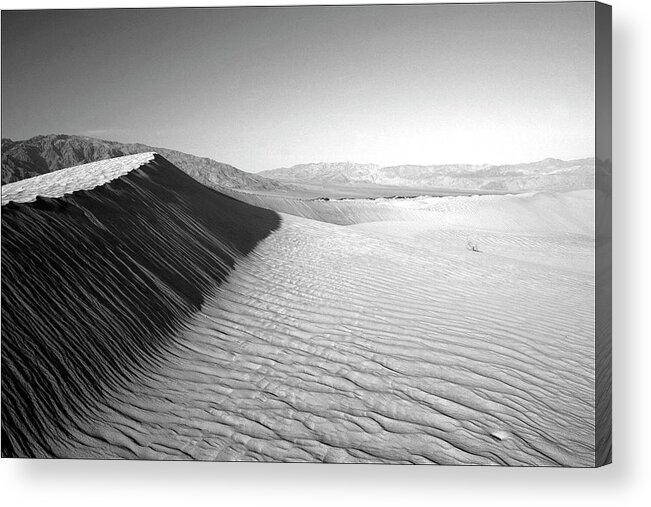 Scenics Acrylic Print featuring the photograph Death Valley Dunes by Gary Koutsoubis