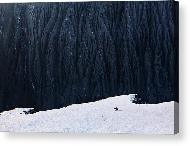 Mountain Acrylic Print featuring the photograph Deep In Canyon by Bj Yang
