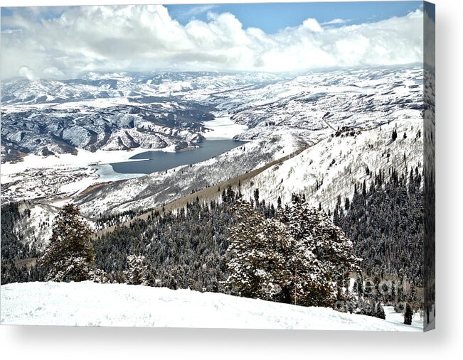 Deer Valley Acrylic Print featuring the photograph Deer Valley Mountain Views by Adam Jewell