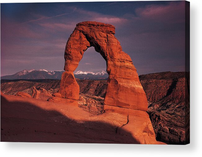Scenics Acrylic Print featuring the photograph Delicate Arch In Arches National Park by Comstock