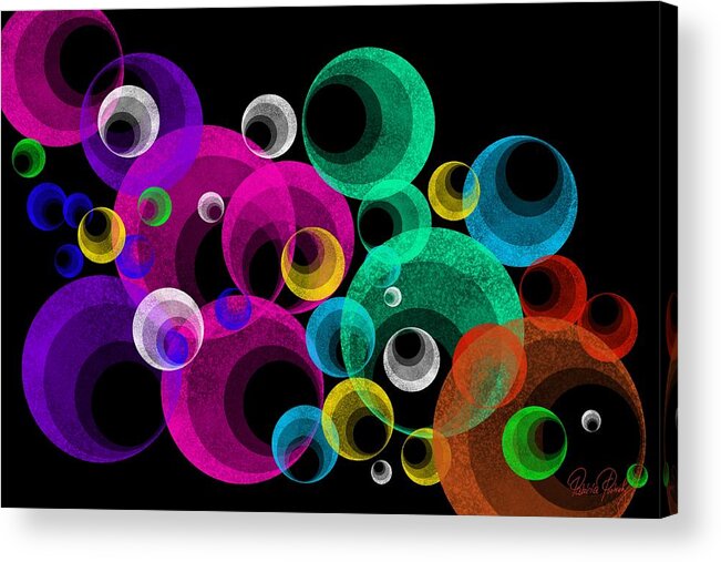 Disco Acrylic Print featuring the painting Disco by Patricia Piotrak