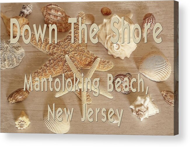 Down The Shore Acrylic Print featuring the photograph Down The Shore - Mantoloking Beach, New Jersey by Angie Tirado