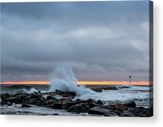 New Hampshire Acrylic Print featuring the photograph Dramatic Beginnings. by Jeff Sinon