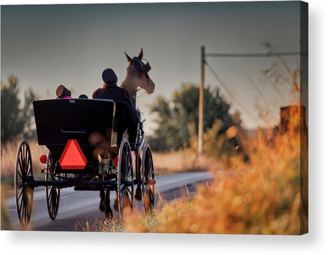 Amish Acrylic Print featuring the photograph Early Moring by Norman Peay
