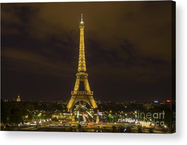 Sea Acrylic Print featuring the digital art Eiffel Tower 1 by Michael Graham
