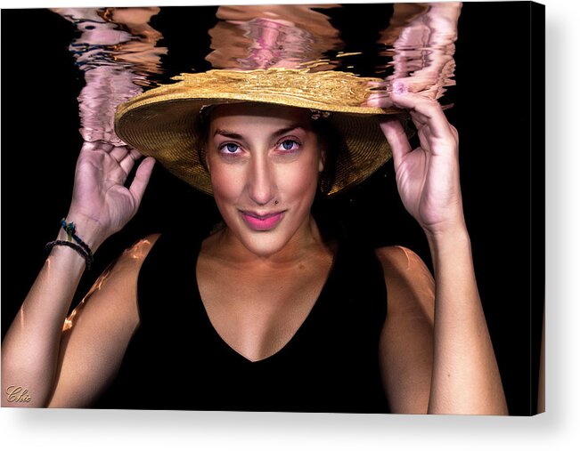 Underwater Acrylic Print featuring the photograph Emily 5 by Jim Lesher