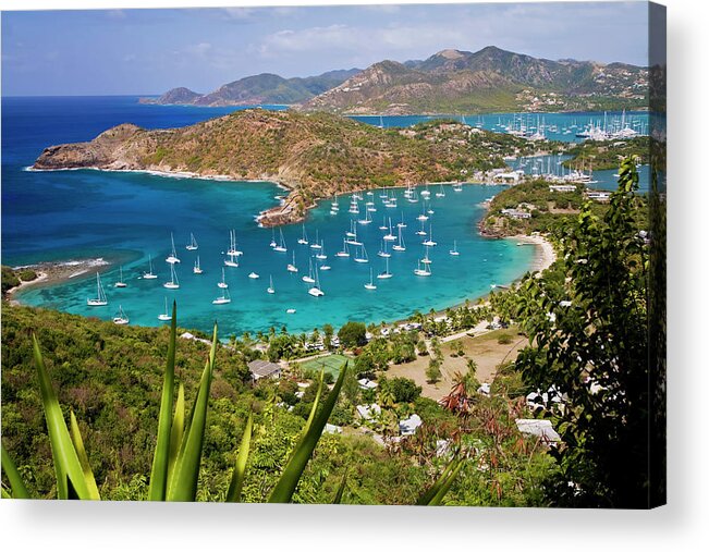 Water's Edge Acrylic Print featuring the photograph English Harbour, Antigua by Cworthy