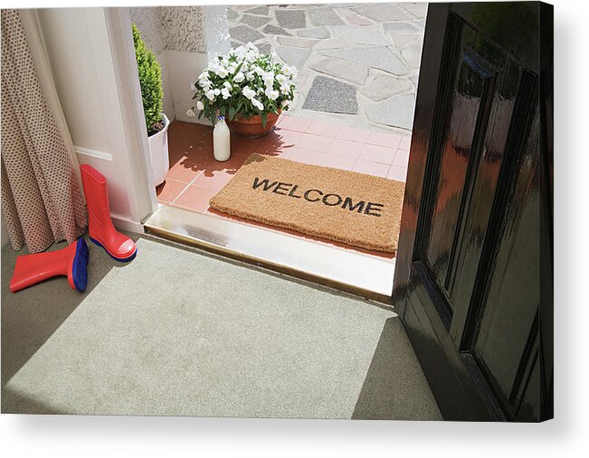 At Home Acrylic Print featuring the digital art Entrance To A House by Neil Guegan