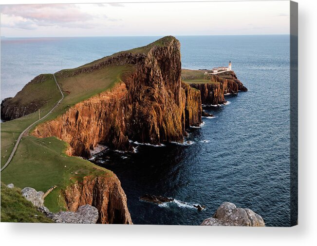 Neist Acrylic Print featuring the photograph Evening at Neist Point by Nicholas Blackwell