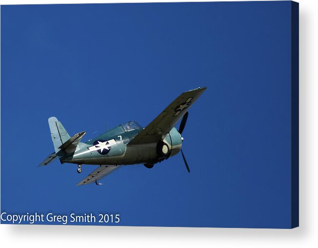 F4f Wildcat Acrylic Print featuring the photograph F4F Wildcat by Greg Smith
