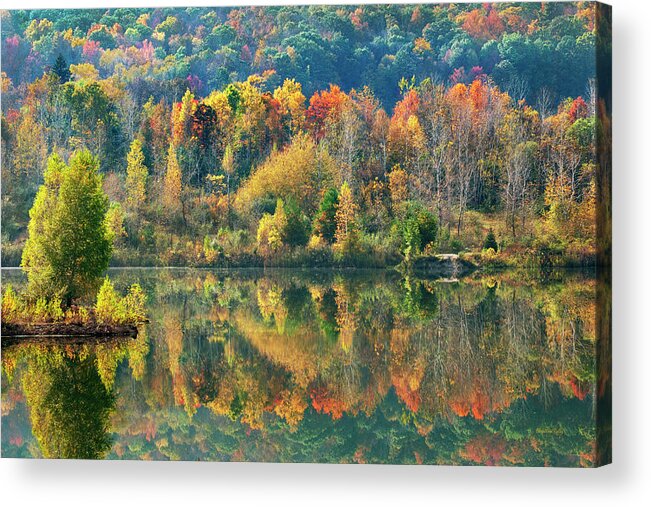Fall Trees Acrylic Print featuring the photograph Fall Kaleidoscope by Christina Rollo