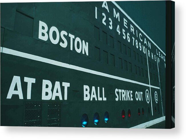 American League Baseball Acrylic Print featuring the photograph Fenway Park by Ronald C. Modra/sports Imagery