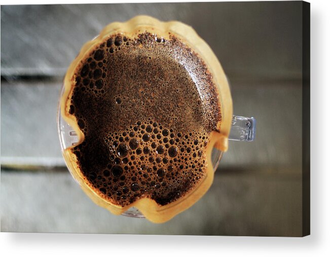 Spoon Acrylic Print featuring the photograph Filtering Coffee by Stephen Smith