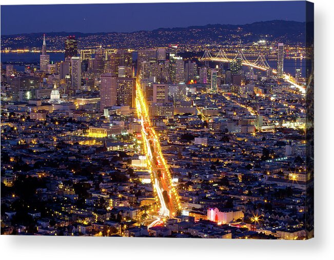 San Francisco Acrylic Print featuring the photograph Financial District by Toshifumi Tozawa