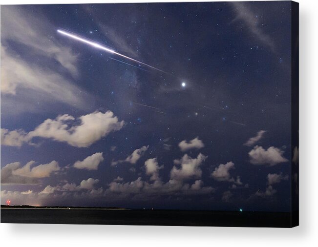 Clouds Acrylic Print featuring the photograph Fireball in the Sky by Joe Leone