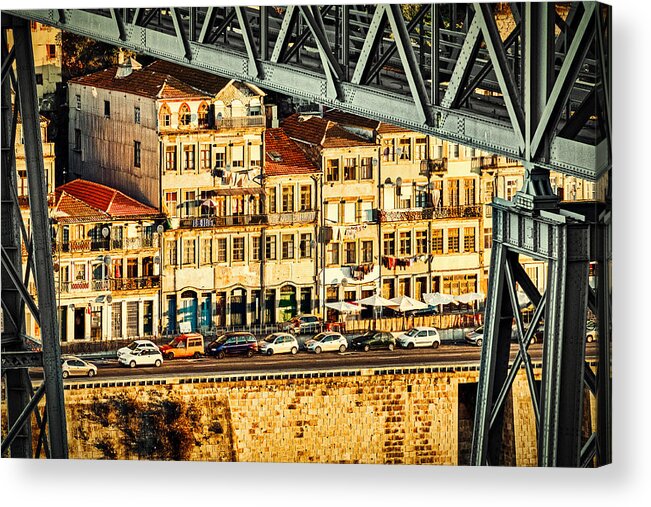 Porto Acrylic Print featuring the photograph First Light On Porto #3 - Portugal by Stuart Litoff
