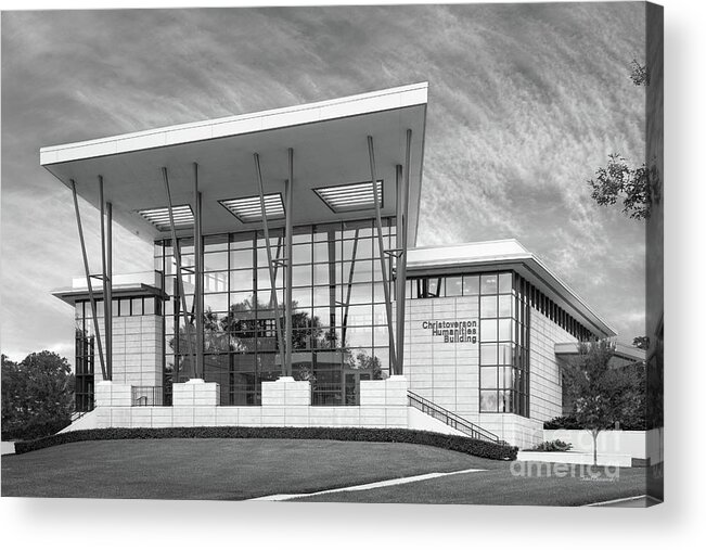Christoverson Acrylic Print featuring the photograph Florida Southern College Christoverson Humanities Building by University Icons