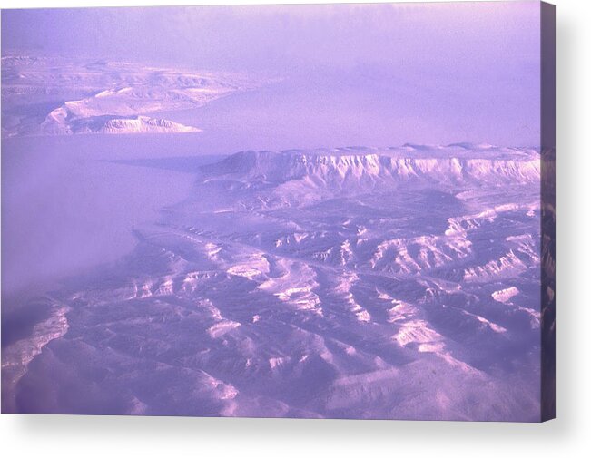 Arctic Acrylic Print featuring the photograph Flying over Ellesmere by Jean-Marc Robert
