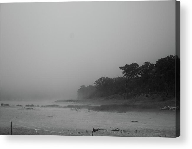 Beach Acrylic Print featuring the photograph Foggy beach by Jean Evans