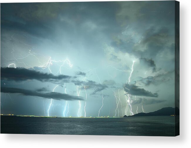 Lightning Acrylic Print featuring the photograph Force Of Creation by Kenneth Leung