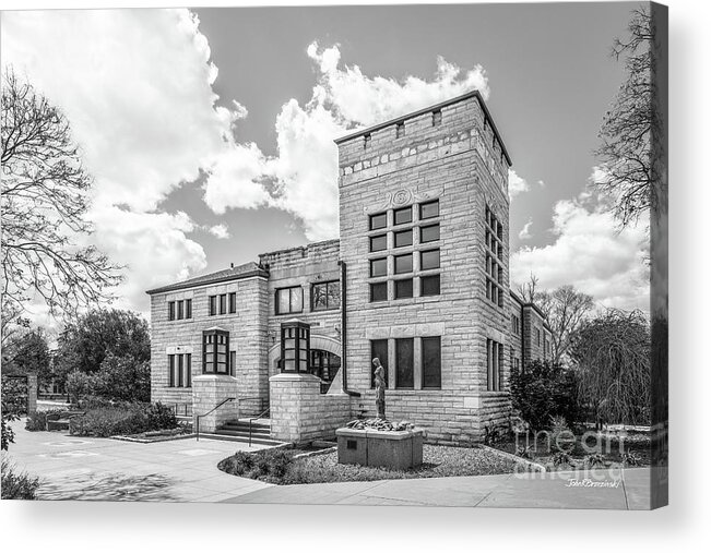 Fort Hays State Acrylic Print featuring the photograph Fort Hays State University Allen Hall by University Icons