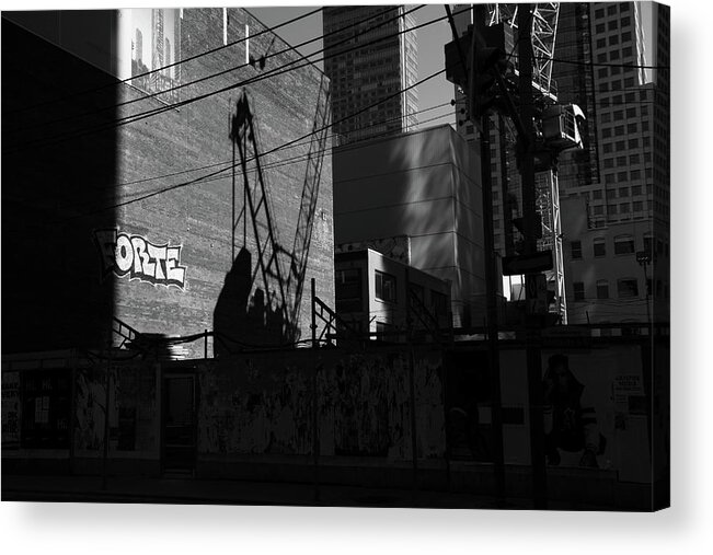 Urban Acrylic Print featuring the photograph Forte And The Shadows by Kreddible Trout