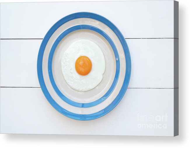 Fried Egg Acrylic Print featuring the photograph Fried Egg by Tim Gainey