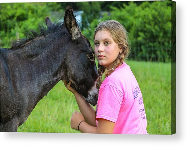 Mule Acrylic Print featuring the photograph Friendship by Dana Foreman