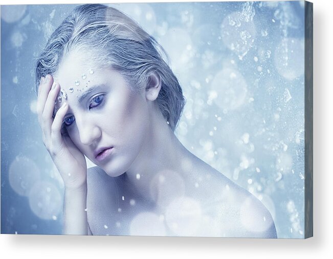 Winter Acrylic Print featuring the photograph Frozen by Fren Hendrik