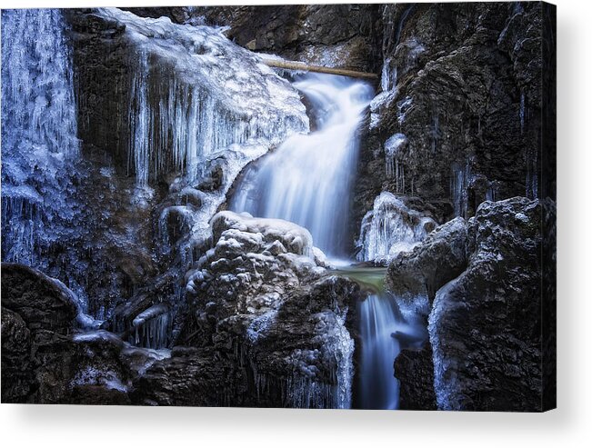 Water Acrylic Print featuring the photograph Frozen by Norbert Maier