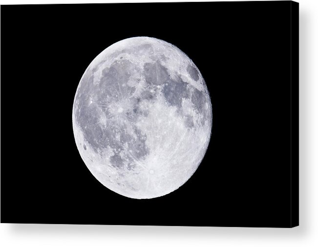 Spooky Acrylic Print featuring the photograph Full Moon In The Sky by Mixa Co. Ltd.