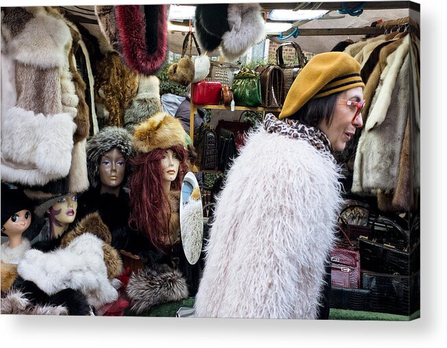 London Acrylic Print featuring the photograph Furs by Lorenzo Grifantini