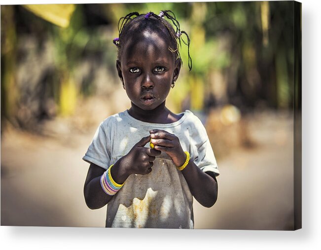 Kid Acrylic Print featuring the photograph Gambian Kid by Milton Louiz