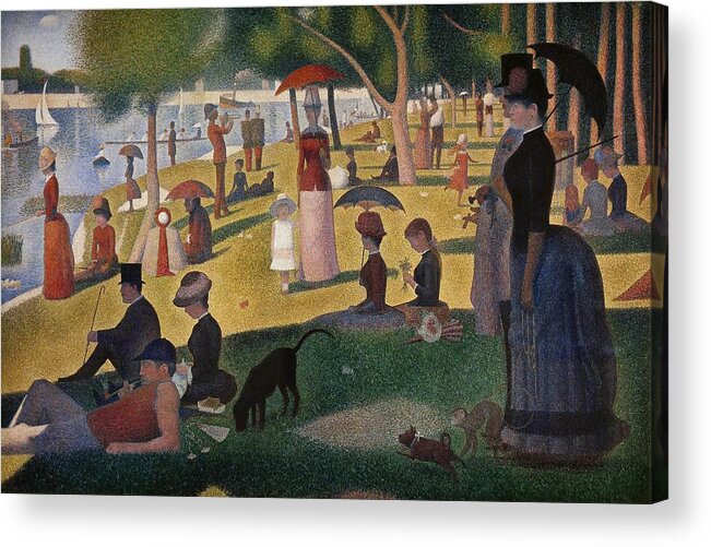 A Sunday Afternoon On The Island Of La Grande Jatte Acrylic Print featuring the painting Georges Seurat / 'A Sunday Afternoon on the Island of La Grande Jatte', 1884-1886. by Georges Seurat -1859-1891-