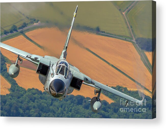 German Acrylic Print featuring the photograph German Air Force, Panavia Tornado b3 by Nir Ben-Yosef