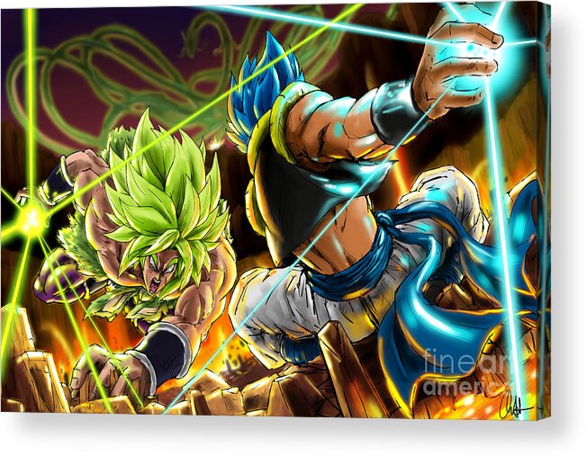 Gogeta blue vs broly (new) who wins